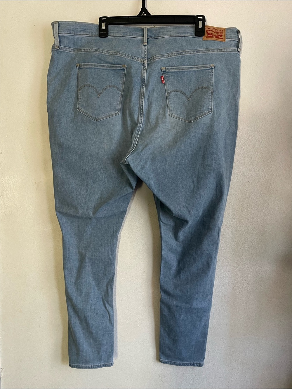 Levi's Light Blue Distressed Skinny Jeans - Picture 2 of 4